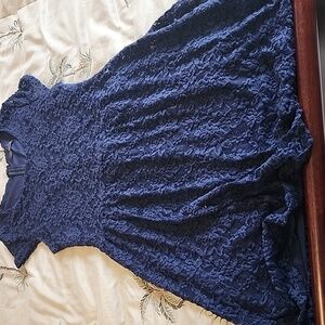 Navy lace dress